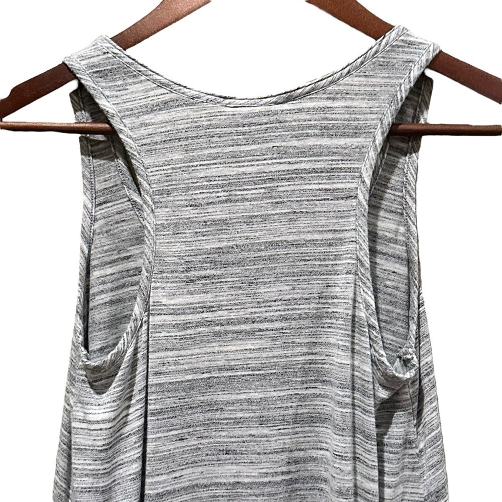 Dolan Racerback Swing Tank Relaxed Fit  Gray And White Women’s Size XS - Picture 4 of 7